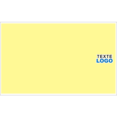 set de plateau uni a personnaliser 295 x 47 - couleur fond logo texte