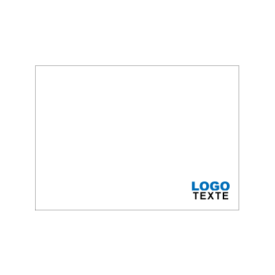 set de plateau blanc a personnaliser 248 x 349 - logo texte