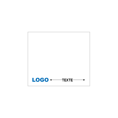 set de plateau blanc a personnaliser 216 x 248 - logo texte