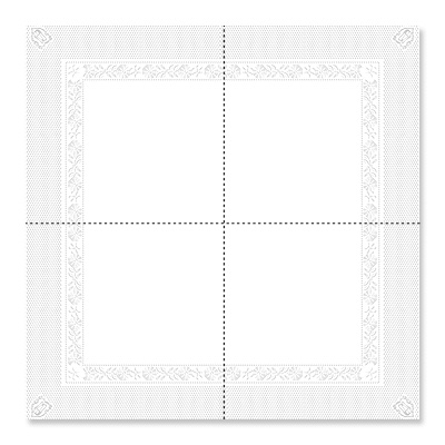 serviette de table blanche 40 x 40