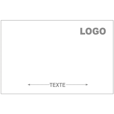 tapis sortie de bain personnalisable 40 x 61 - fond bordure logo texte